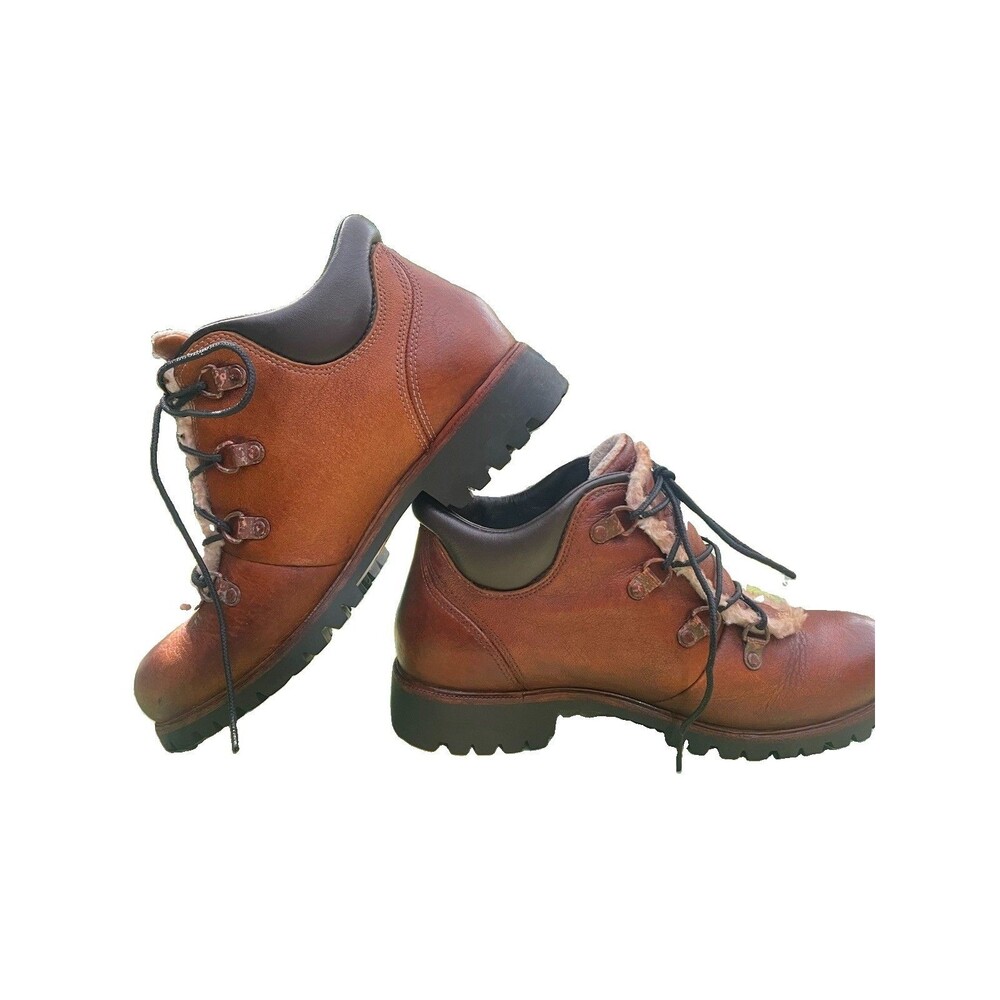 Timberland Earthkeepers 3432R Women's Boots Size 9 Shearling Lined Brown Leather